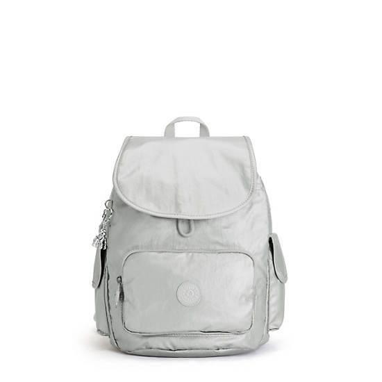 Kipling City Pack Small Metallic Hátizsák Titán | HU 1514KO